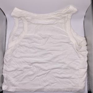 White cropped tank top